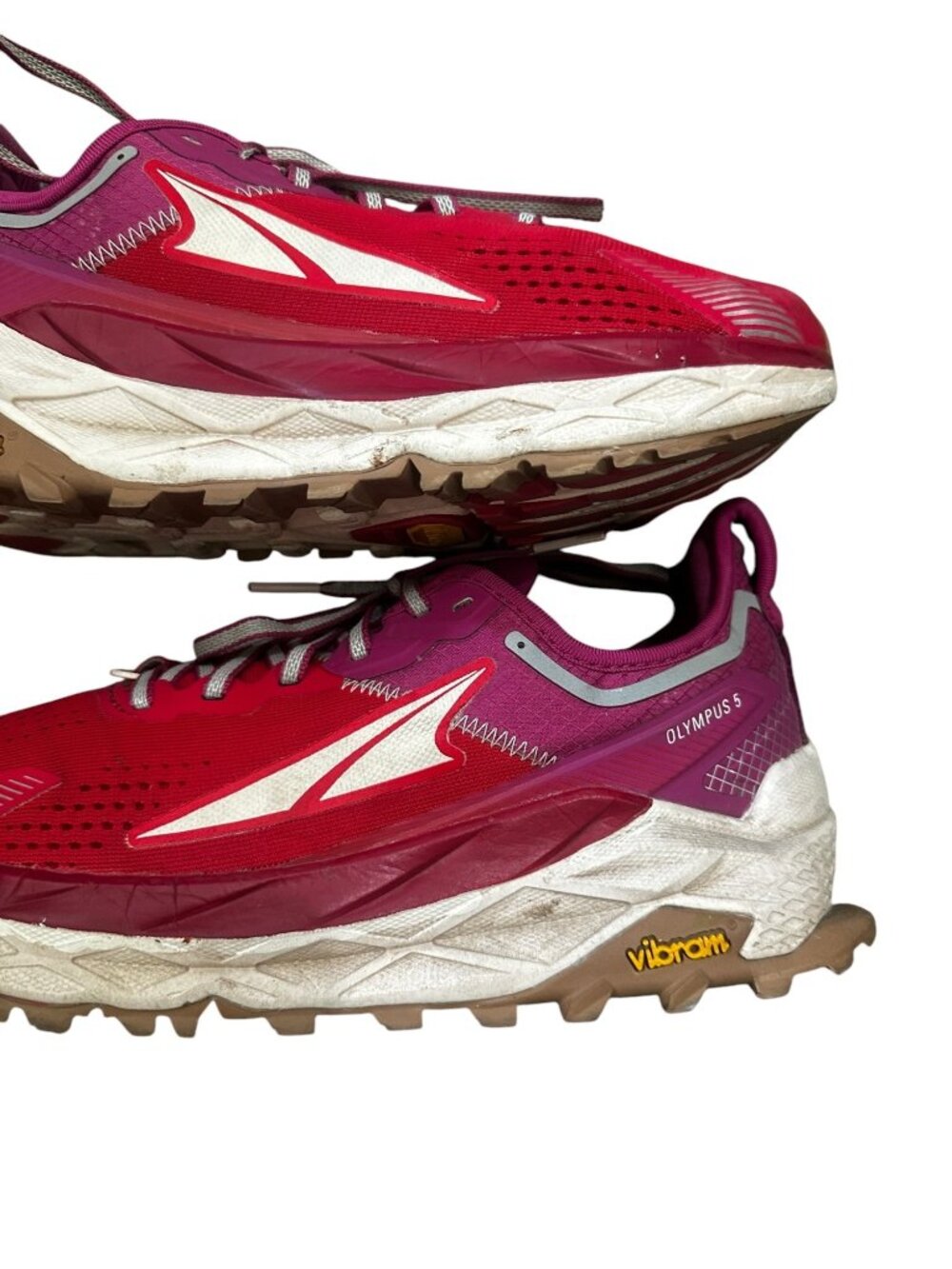 Altra Vibram Olympus 5 Running Sneaker Shoes Women 7.5 Red Trail Workout Gorpcor - Picture 16 of 16
